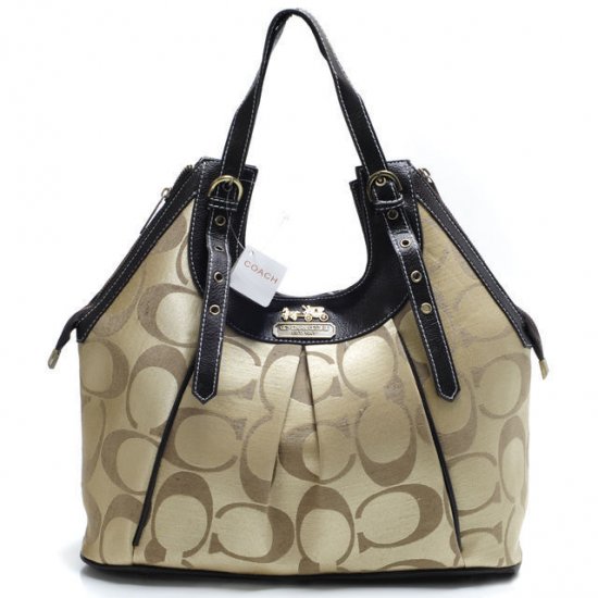 Coach In Monogram Medium Khaki Satchels BXO | Women - Click Image to Close